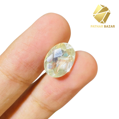 Pure White Pukhraj 7.5 Carat