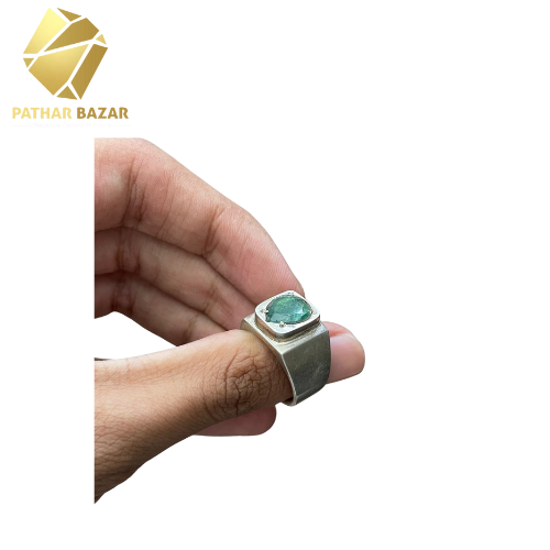 Pure Silver Zamurd Ring