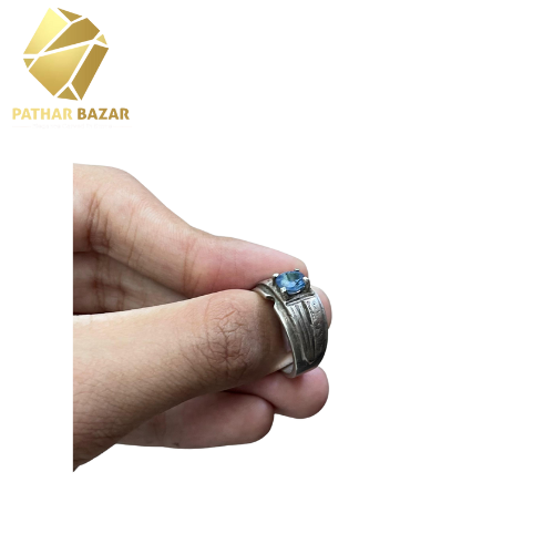Pure Silver Neelum Ring