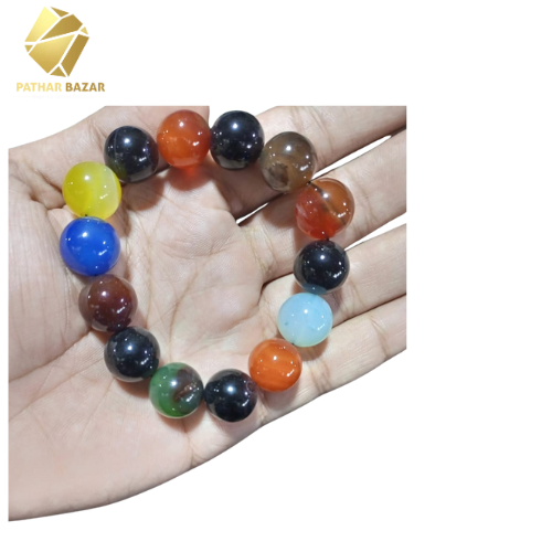 Mix Aqeeq (Mix Agate) Bracelet